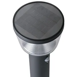 MARELIDA Solarleuchte Stahl H: 94 cm 3 Modi grau