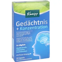 Kneipp Gedächtnis + Konzentration Kapseln 30 St.