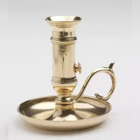 Kerzenleuchter Schiebeleuchter Metall Gold
