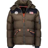 Geographical Norway Geo Norway warme Herren Winterjacke Model: Celian, Farbe: Khaki, Größe: XL - Grün - XL