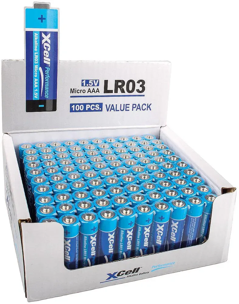 XCell Performance Alkaline AAA Batterie 100er-Box
