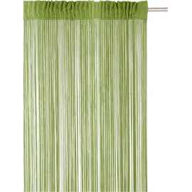WECKBRODT Fadenvorhang WECKBRODT "Rebecca" Gr. 3, grün (grün, uni), B:98cm H:245cm, Polyester, Gardinen, Fadengardine, Insektenschutz, transparent, kürzbar, Store