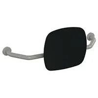 Hewi 801 Rückenstütze 801.51.917395 Wandabstand 230mm, Lehne tiefschwarz, felsgrau