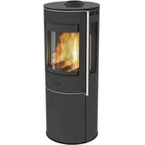 Fireplace ELITE MAGNOLIA Kaminofen 6 kW Stahl Schwarz Rund Glas K6840
