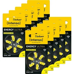 Intenso Hörgeräte Batterien  Zink-Luft A10 60er Pack