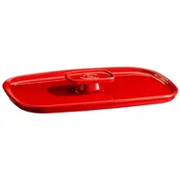 Emile Henry EH340052 Deckel für Auflaufform, Keramik, Rot Grand