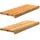 vidaXL Fensterbänke 2 Stk. Hellbraun 70x25x2 cm Massivholz Eiche