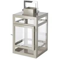 Fink Laterne Kenia Edelstahl/Glas/Metall/Eisen Beige