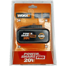 Worx Akku Power Share Pro 20V WA3648 8,0 Ah Ersatz-Akkupack