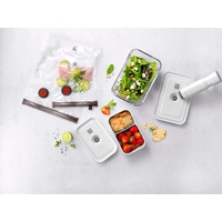 Zwilling 36814-007 Vakuum-Starter-Set, 7-teilig | Borosilikatglas Fresh & Save luftdichte Küchenbehälter, mehrfarbig