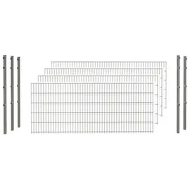 Hadra Doppelstabmattenzaun 1030 x 203 cm Anthrazit/Stahl