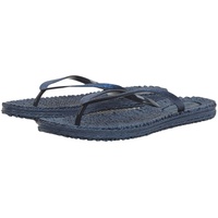 Ilse Jacobsen HORNBÆK | Cheerful01 | Damen Flip Flops mit Glitter | Dänische Design | Sommer Strand Zehentrenner | INDIGO | 36 EU - 36 EU