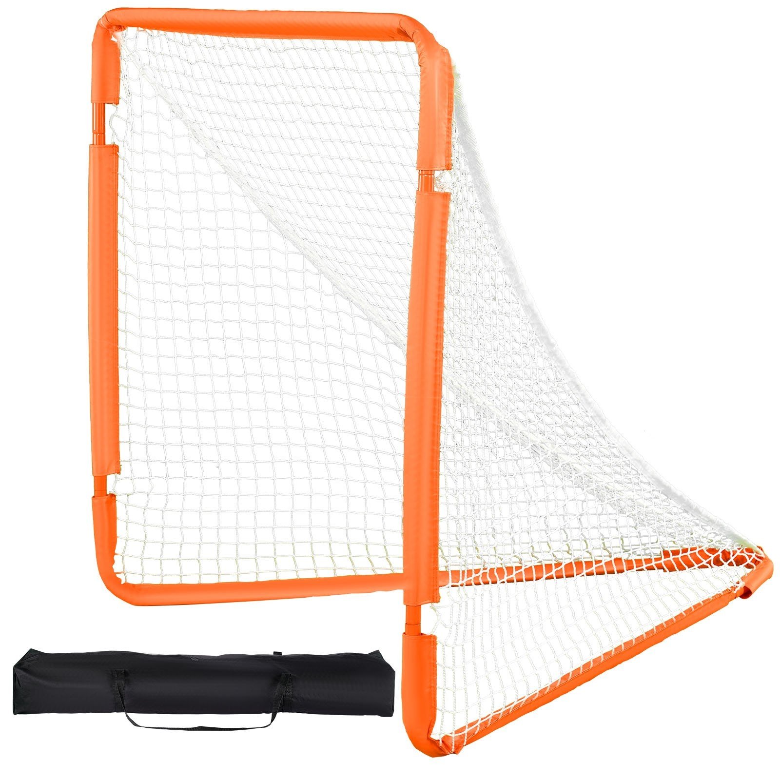 VEVOR Lacrosse-Tor, 4' x 4' kleines Kinder-Lacrosse-Netz, faltbares tragbares Lacrosse-Tor mit Tragetasche, Eisenrahmen-Hinterhof-Trainingsausrüstung, schneller und einfacher Aufbau, perfekt für Jugen