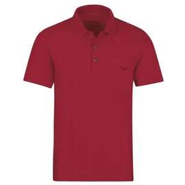 Trigema Poloshirt TRIGEMA "TRIGEMA aus Single-Jersey«, Gr. XXXL, rubin, , 20568445-XXXL
