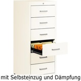 Mauser client entry Karteischrank reinweiß 6 Schubladen 55,2 x 60,0 x 135,0 cm
