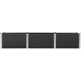 vidaXL Garten-Hochbeet 300 x 50 x 54 cm Grau