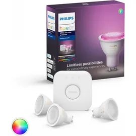 Philips Hue White & Color Ambiance GU10 Bluetooth Starter Kit + Bewegungsmelder
