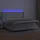 vidaXL Boxspringbett mit Matratze & LED Weiß 200x200 cm Kunstleder