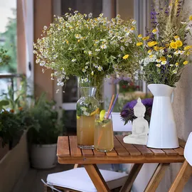 Relaxdays Buddha Figur 18 cm hoch, Garten-Dekofigur, wetterfest & frostsicher, Dekoskulptur Wohnzimmer, weiß