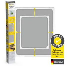 EasyMaxx Teleskop Insektenschutzgitter 80 x 100 cm Weiß