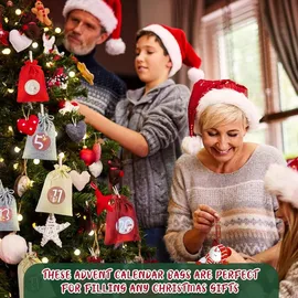 luxuskollektion DIY-Adventskalender Groß 24 Säckchen