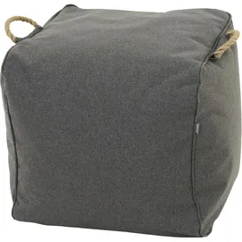 Siena Garden Sitzhocker Integral Polyester 46 x 48 x 46 cm Grau