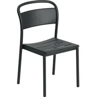 Muuto Linear Steel Side Chair pulverbeschichtet schwarz
