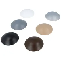 MS Beschläge Türpuffer selbstklebend Wandtürstopper Kunststoff Wandpuffer Türstopper Wandschützer Türklinkenstopper Anschlagspuffer (Ø 60mm, Braun)
