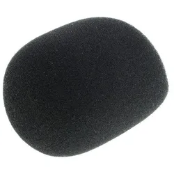 Mikrofon-Windschutz aus Schaumstoff, schwarz, 1 Stück