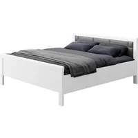 Priess Einzelbett PRIESS "Arnsberg", weiß (lichtweiß, anthrazit), B:188cm L:208cm,