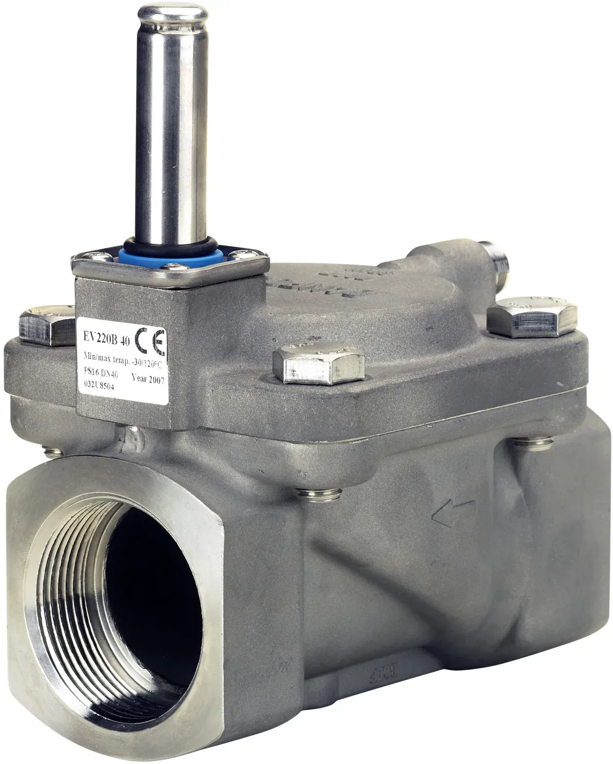 Danfoss Magnetventil, EV220B, Kv 24,00 m3/h, NC, G, 1 1/2, FKM