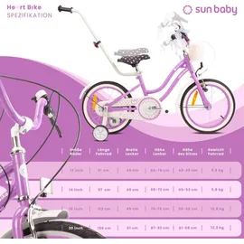 SUN BABY Heart Bike 20 Zoll lila