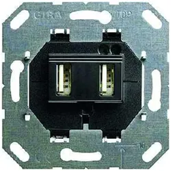 1St. Gira 235900 USB Spannungsvers. 2fach Einsatz