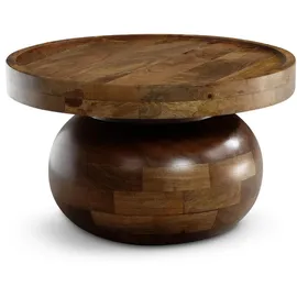KADIMA DESIGN Braun Mangoholz 50 x 50 x 30 cm