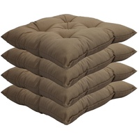 Nyvi Stuhlkissen Genua 38x38 cm 4er Pack Sitzkissen mit