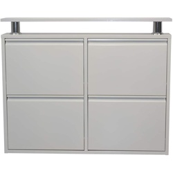 möbel direkt online Metallschuhschrank (4Klappen) Palma