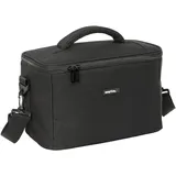 Safta Quadratischer Kühlschrank, wasserdicht, Kühltasche für Wärme und Kälte, leicht zu transportieren, wasserdichter Kühlschrank, 29 x 18 x 19 cm, Schwarz, Schwarz, Estándar, Lässig