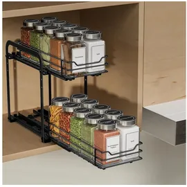 luxuskollektion Ausziehbares Gewürzregal 2 Etagen Einstellbare Höhe Organizer