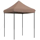 vidaXL Party-Zelt 2 x 2 m inkl. 4 Seitenteile Braun