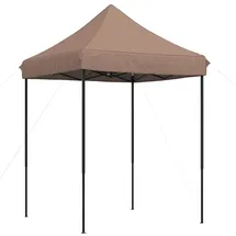 vidaXL Party-Zelt 2 x 2 m inkl. 4 Seitenteile Braun