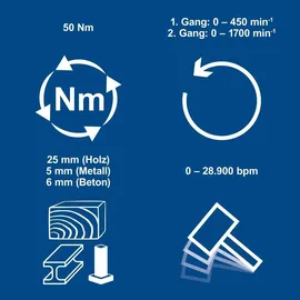 SCHEPPACH Akku-Schlagbohrschrauber 20V inkl. 2-Gang-Getriebe