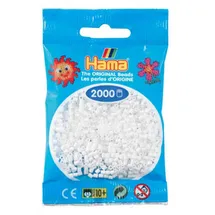 Hama Mini-Bügelperlen 2000 Stück weiß