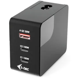 iTEC i-tec 100W Intelligent Multiport USB-C Ladegerät-/Netzteil, 2x USB-C, 1x USB-A, Touch-Display, PD 3.1