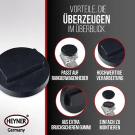 Heyner Gummiauflage Gummi, Kunststoff schwarz