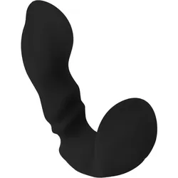 Analvibrator mit Perineumreizer, 12 cm, schwarz