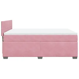 vidaXL Boxspringbett 140 x 200 cm Rosa