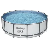 BESTWAY Steel Pro Max Frame Pool Set 427 x 122 cm inkl. Filterpumpe