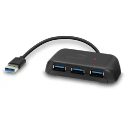 SPEEDLINK SNAPPY EVO USB Hub, 4-Port, USB 3.0, Active, black