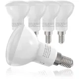 B.K.Licht - LED Lampe E14 mit warmweißer Lichtfarbe, 6 Watt, 450 Lumen, LED, LED Glühbirne, LED Leuchtmittel, LED Birne, R50, Glühlampen, Bulb, 8,5x5 cm, Weiß