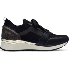 Marco Tozzi Wedge Sneaker Damen Schwarz/Gold 39